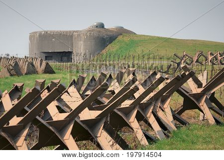 Military museum and fortification from second world war