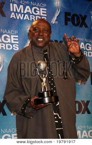 Los Angeles 4: Lou Gossett jr. im Drucksaal 42nd naacp Image awards am Schrein-Prüfer