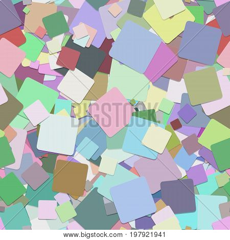 Seamless abstract geometrical square pattern background - vector graphic design from rotated colorful squares with shadow effect