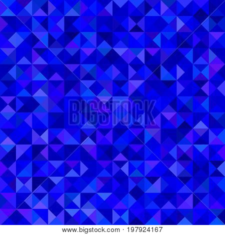 Abstract triangle tiled mosaic background - vector graphic from triangles in blue tones