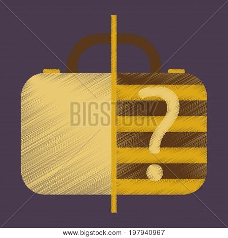 Flat Icon in Shading Style x-ray baggage