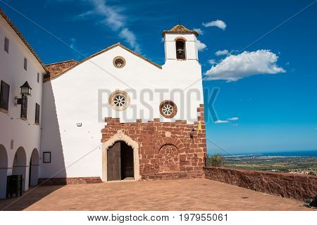 Ancient Church Of Maria De La Roca, Near The Town Of Montbrio Del Camp, Tarragona, Catalunya, Spain.