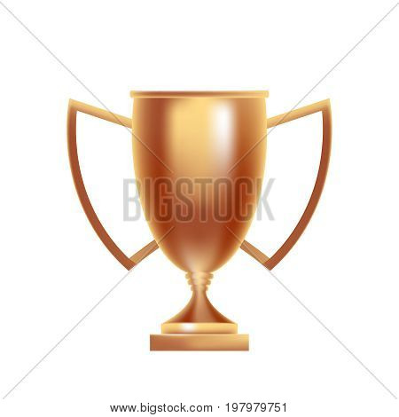 3d illustration of the champions cup isolated on white background. winner cup