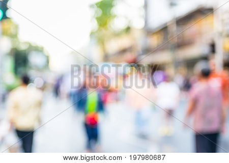 Blurred Background,people Shopping At Market Fair In Sunny Day, Blur Background With Bokeh