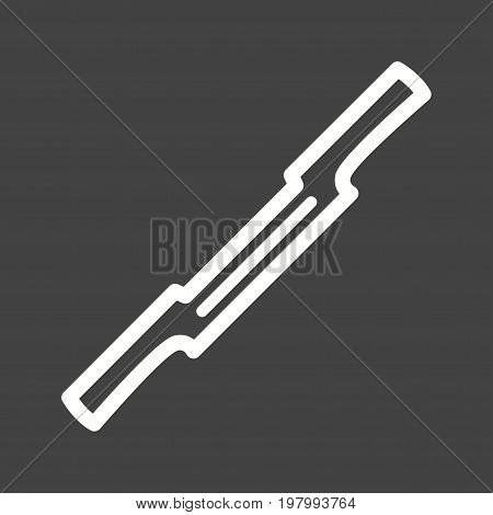 Spokeshave, carpentry, scraper icon vector image. Can also be used for Hand Tools. Suitable for use on web apps, mobile apps and print media.