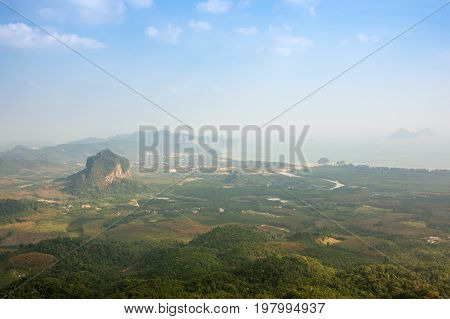 Tab Kak Hang Nak Hill national park in Krabi province Thailand
