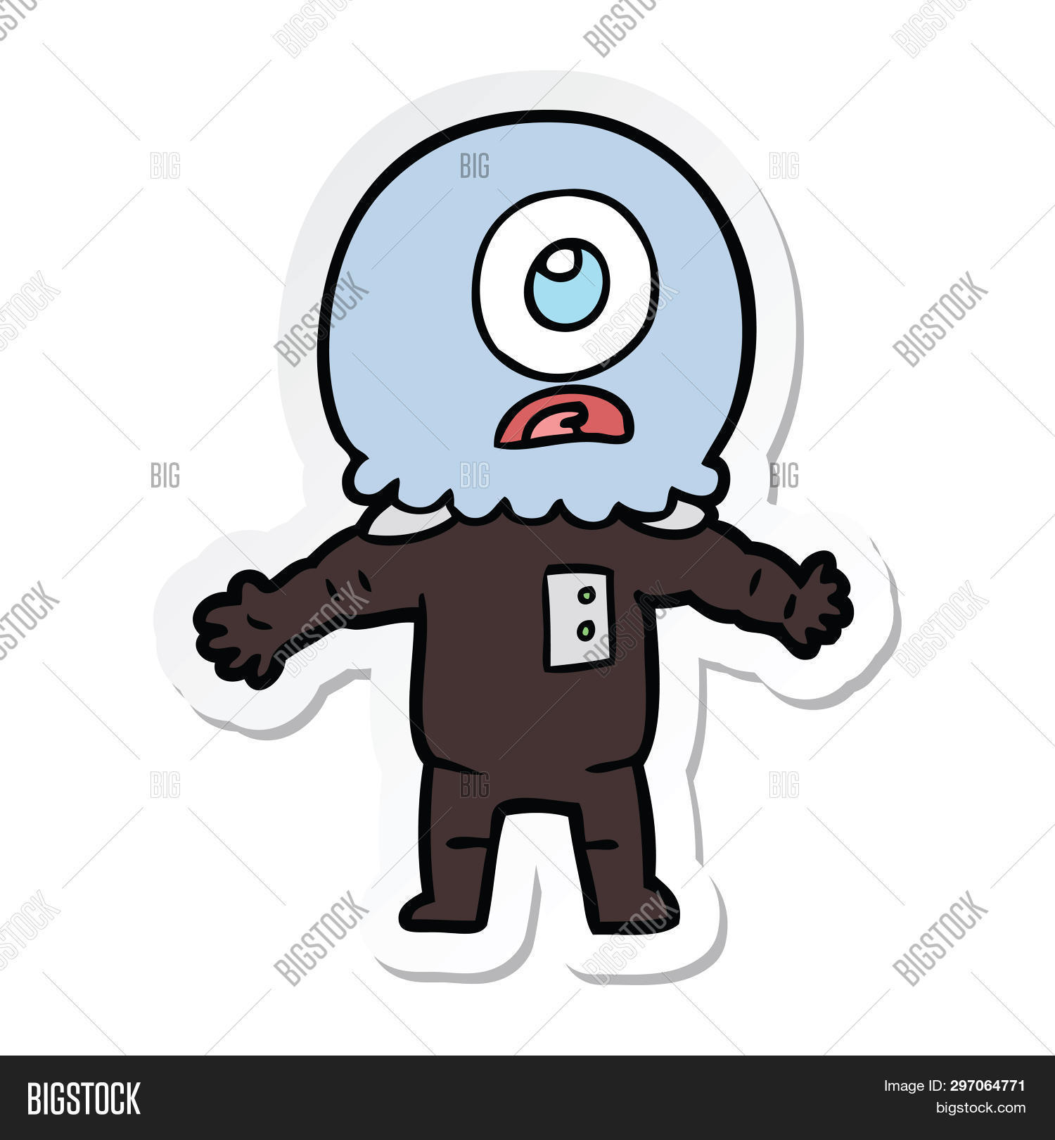 Sticker Cartoon Image Photo Free Trial Bigstock