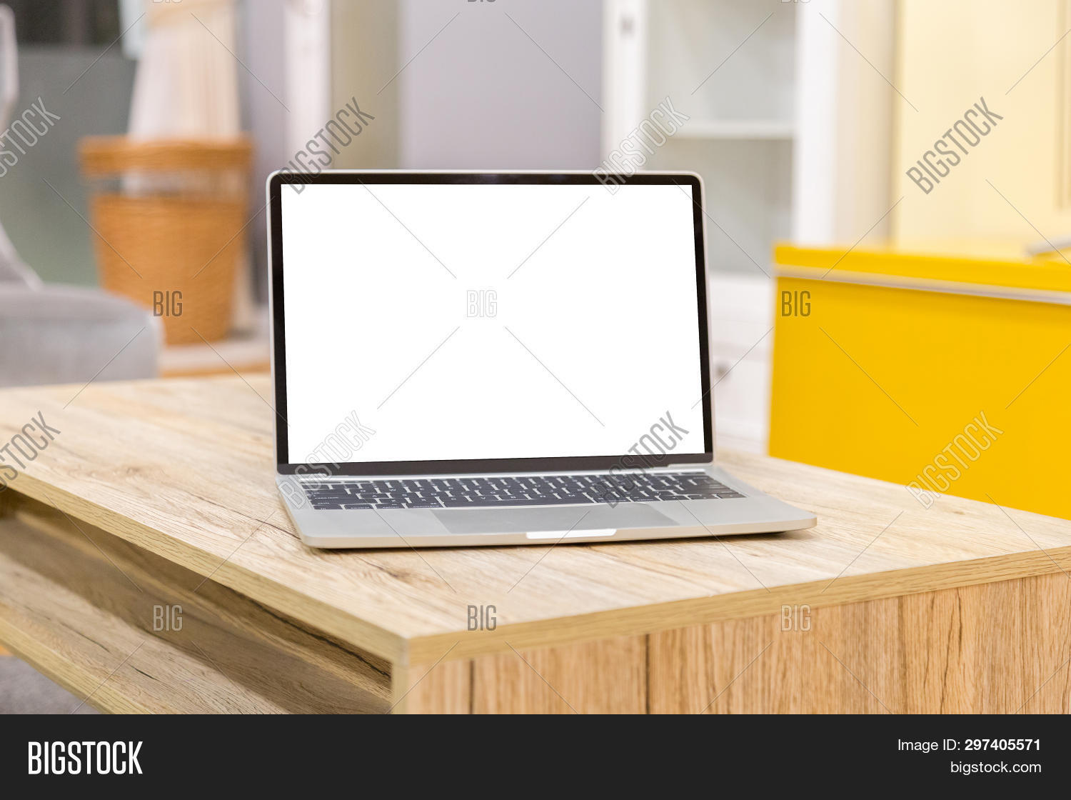 Laptop Showing Blank Image & Photo (Free Trial) | Bigstock