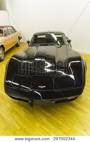 Moscow, Russia - November 10, 2018: Chevrolet Corvette C3 Car  (made In 1977) At The Exhibition Of O