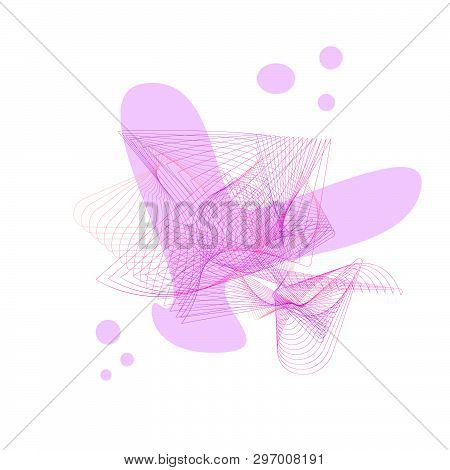 Abstract Pink Lovely Backround Butterfly Heart For Text