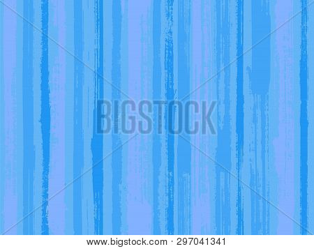 Watercolor Strips Seamless Vector Background. Multicolor Ethnic Sample Swatch Design. Sloopy Gouache