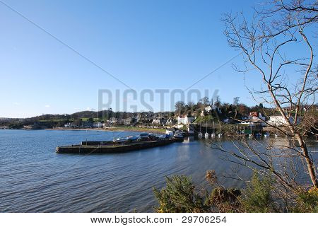 Visning af Aberdour havn