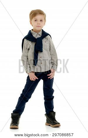 A Little Boy Of School Age Thought About It. The Concept Of The Childs Intellectual Development, Thi
