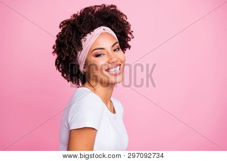 Close-up Portrait Of Her She Nice-looking Attractive Charming Cute Lovely Winsome Adorable Magnifice