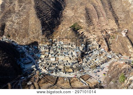 Chuandixia, Hebei Province, China: Panoramic View Of This Ancient And Picturesque Ming Dynasty Villa
