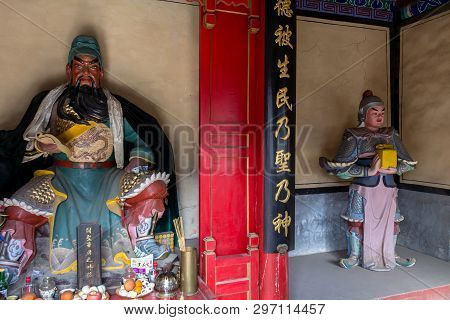 Mar 2014, Chuandixia, Hebei, China: The Interior Of Guandi Temple, The Most Important Religious Site