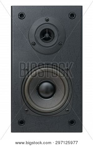 Front Side Of An Acoustic Speaker With Two Speakers
