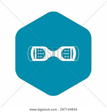 Hoverboard Gyro Pod Top View Icon. Simple Illustration Of Hoverboard Gyro Pod Top View Vector Icon F