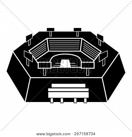 Hex Sports Arena Icon. Simple Illustration Of Hex Sports Arena Vector Icon For Web Design Isolated O