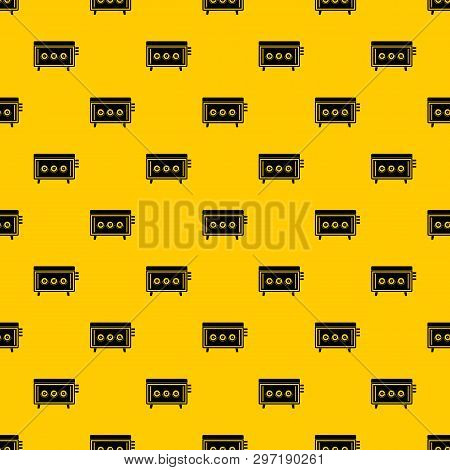 Cd Changer Pattern Seamless Repeat Geometric Yellow For Any Design
