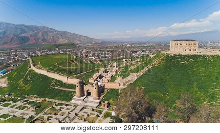 View Of Hisor Fortress In Tajikistan, Central Asia.