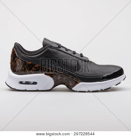 Vienna, Austria - August 7, 2017: Nike Air Max Jewell Lx Black And White Sneaker On White Background
