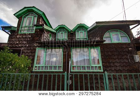 Houses In Castro On Chiloe Island Chile Known As Palafitos