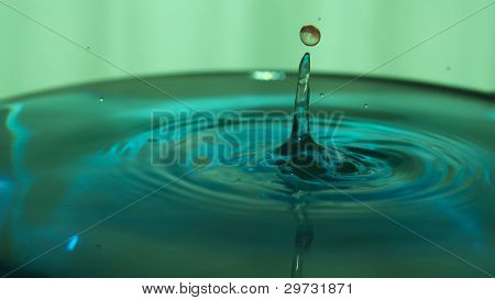 純粋な緑と黄色の天然水