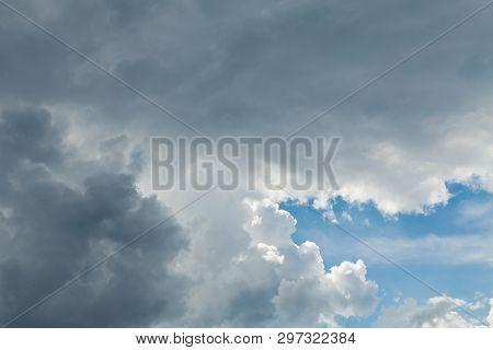 Dark Gres Storm Rainy Cloud. Dramatic Heaven, Fluffy Cloud. Weather, Cumulus.