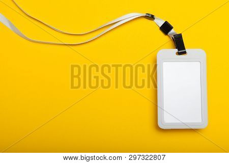 Identification Name Tag Card Mockup, Badge Id, Event Access.