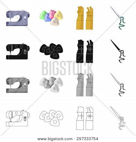 Vector Design Of Craft And Handcraft Icon. Collection Of Craft And Industry Stock Symbol For Web.