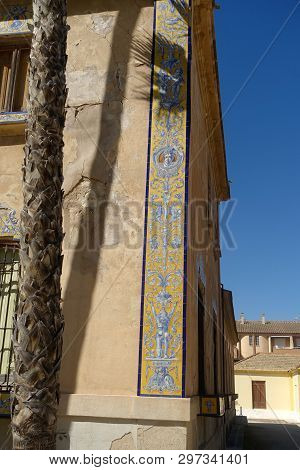 Jacarille, Orihuela, Spain - March 15, 2019 :   Jardines Del Palacio Del Marques De Fontalba - Delap