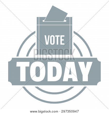 Vote Today Logo. Simple Illustration Of Vote Today Logo For Web