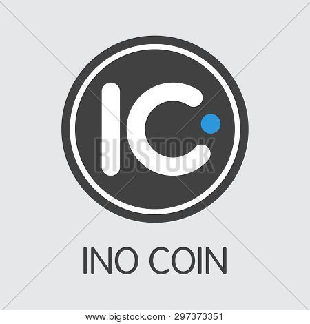 Ino - Ino Coin. The Icon Of Cryptocurrency Or Market Emblem.