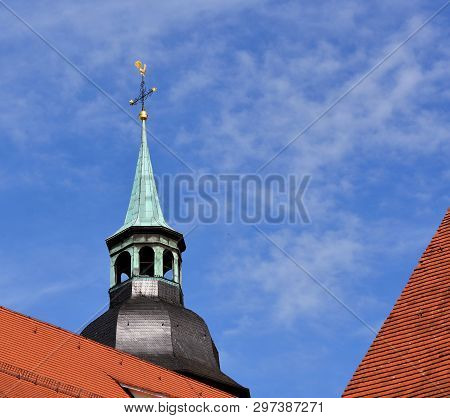 Landscape With The Historic City Tower Of Backnang