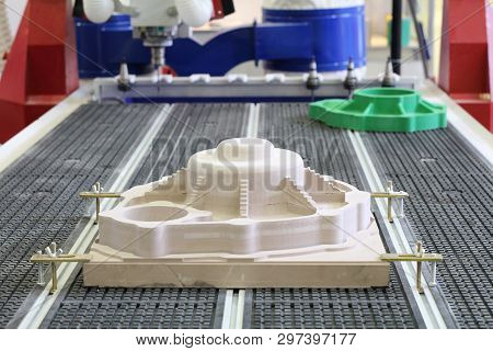 Cnc Milling Machine. Machine For High-quality Milling And Engraving Surfaces Of Parts. Milling And E