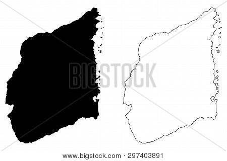 Cabo Delgado Province (provinces Of Mozambique, Republic Of Mozambique) Map Vector Illustration, Scr