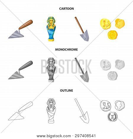 Vector Illustration Of Story And Items Icon. Set Of Story And Attributes  Vector Icon For Stock.