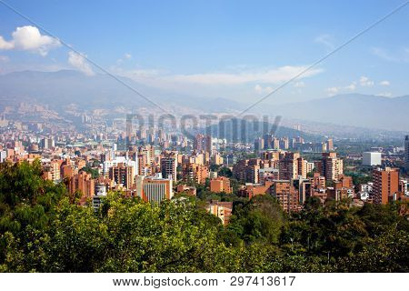 Panoramic view of the city of Medellin, Antioquia - Colombia 