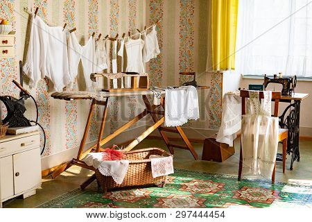 Radun, Czech Republic, 7 April 2019 - The Interior Of Radun Castle, Located Near Opava