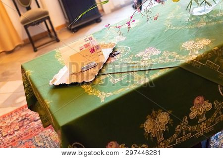 Radun, Czech Republic, 7 April 2019 - The Interior Of Radun Castle, Located Near Opava