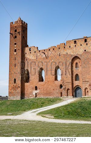 Radzyn Chelminski, Kujawsko-pomorskie / Poland - April, 24, 2019: Teutonic Castle In Central Europe.