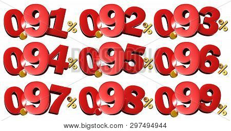 Numbers Collectionsmall Size 8x14 Cm.resoluton 300 Ppi.with Clipping Path.