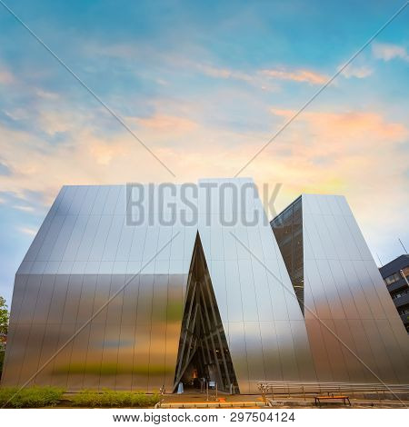 Tokyo, Japan - April 25, 2018: The Sumida Hokusai Museum Dedicated To Ukiyo-e Artist Katsushika Hoku