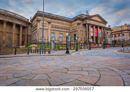 Liverpool, Uk - May 16 2018: Walker Art Gallery At William Brown Street In Liverpool City Centre, On