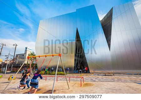 Tokyo, Japan - April 25, 2018: The Sumida Hokusai Museum Dedicated To Ukiyo-e Artist Katsushika Hoku