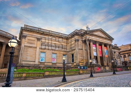 Liverpool, Uk - May 16 2018: Walker Art Gallery At William Brown Street In Liverpool City Centre, On