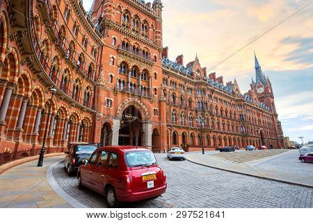 London, Uk - May 12 2018: St Pancras Station Is A Central London Railway Terminus. It Is The Termina