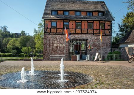 Bodenwerder, Germany, 21/04/2019: Baron Munchausen museum in Bodenwerder