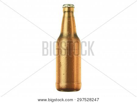 Alcohol Bottled Product With Condensation